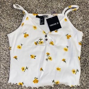 Forever 21: Sunflower Crop Tank